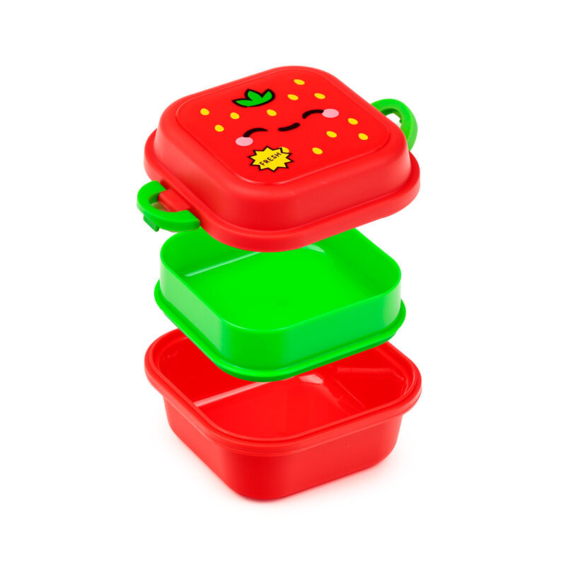 Bento Clip Lock Snack Lunch Box - Elidi the Strawberry Foodiemals