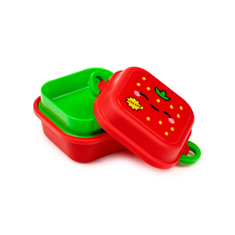 Bento Clip Lock Snack Lunch Box - Elidi the Strawberry Foodiemals