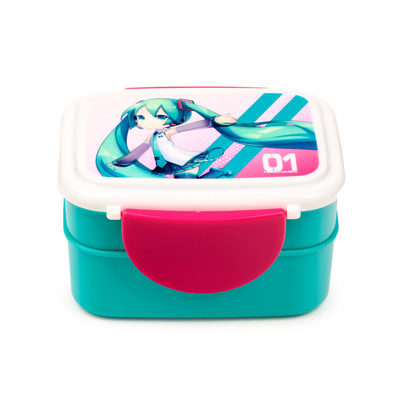Bento Clip Lock Lunch Box with Cutlery - Hatsune Miku