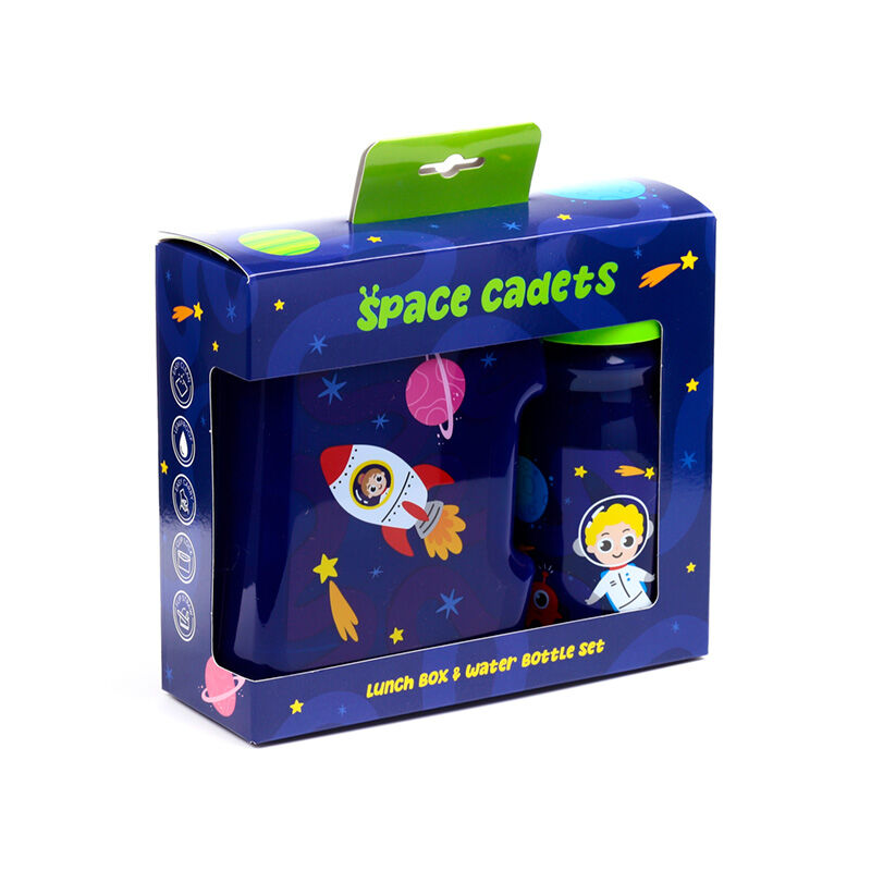 Lunch Box & Water Bottle Set - Space Cadet