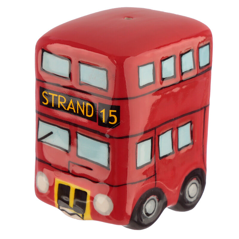Ceramic Salt & Pepper Set - London Icons Routemaster Bus