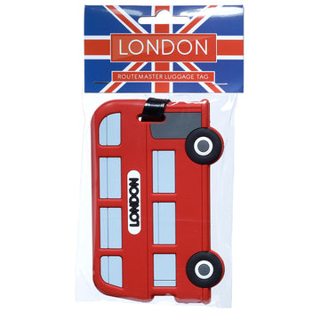 PVC Luggage Tag - London Souvenir London Bus