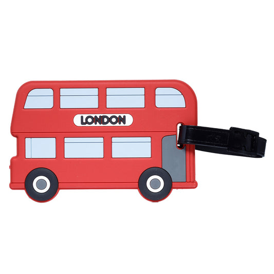 PVC Luggage Tag - London Souvenir London Bus
