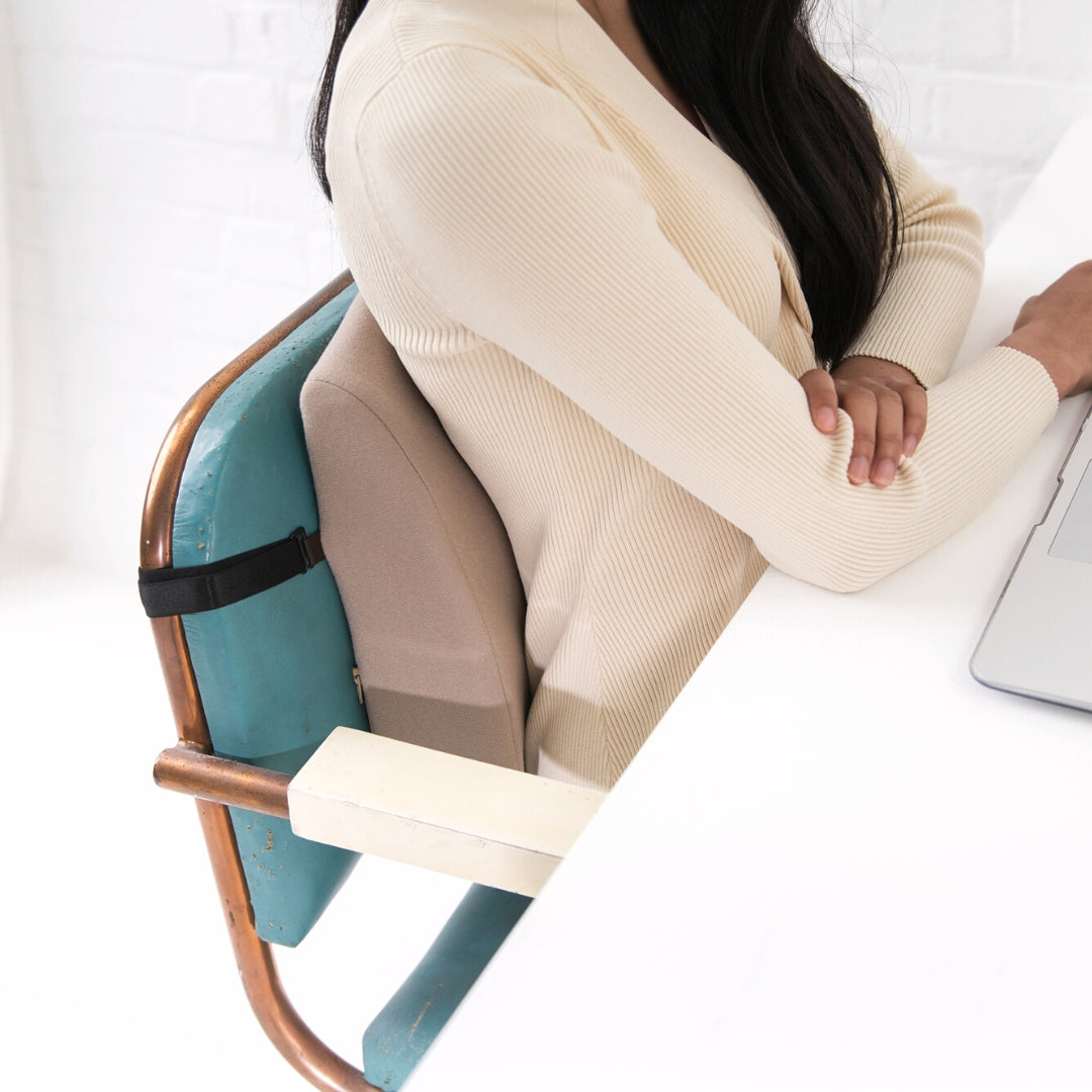 Embrace Comfort: Grandeur Back Support with Customizable Strapping - Your Office Throne’s Best Ally!
