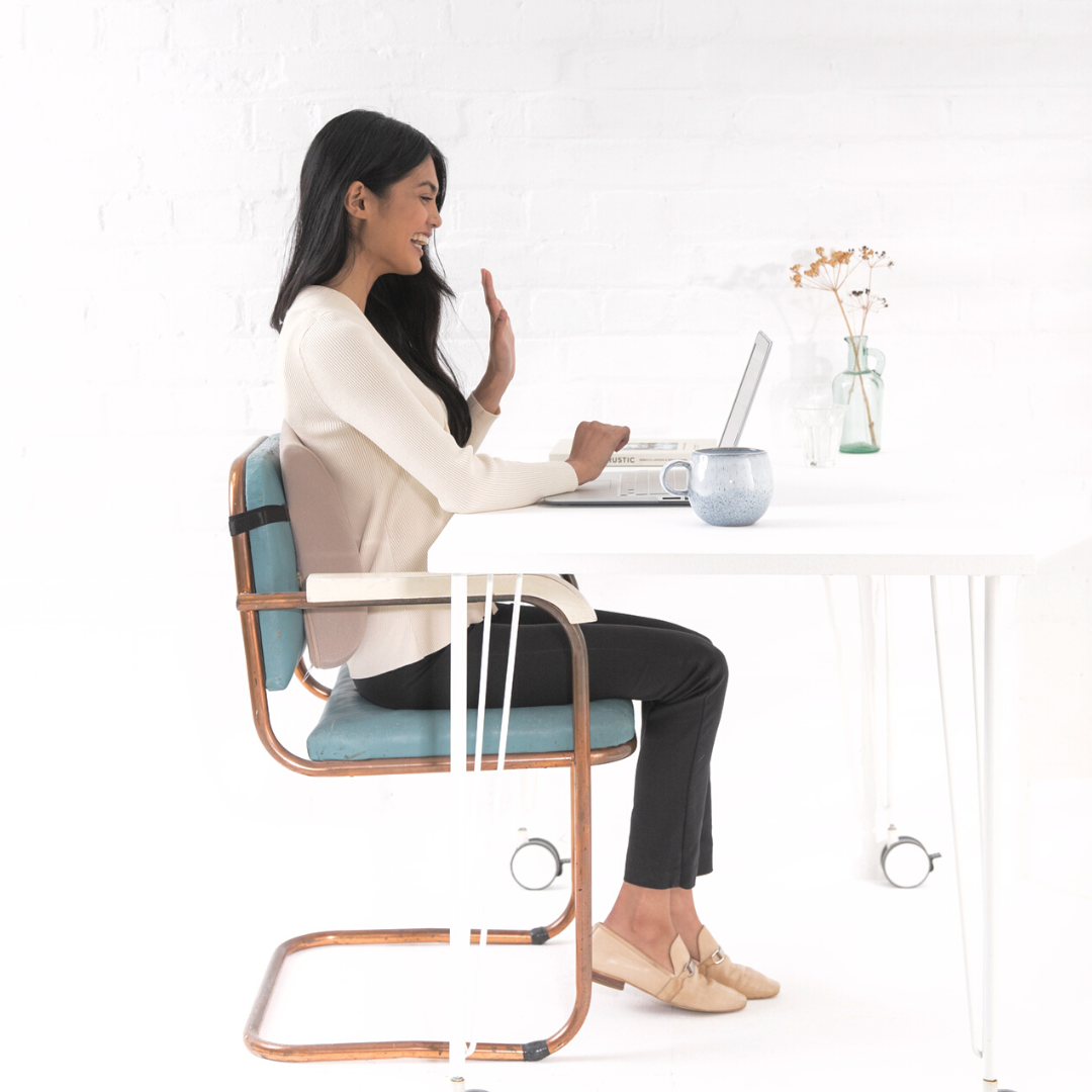 Embrace Comfort: Grandeur Back Support with Customizable Strapping - Your Office Throne’s Best Ally!
