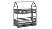 Single (3ft) Solid Pine Bunk Bed with Trundle & Storage