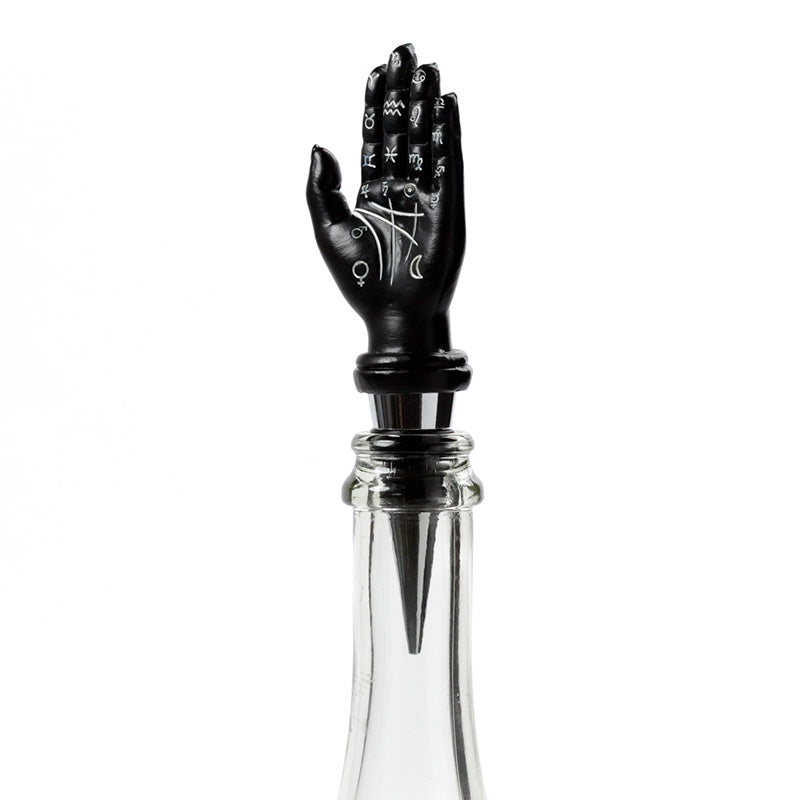 Novelty Bottle Stopper - Mantric Hand/Tarot Hand Palm