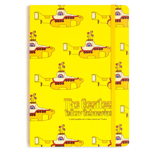 Recycled Paper A5 Lined Notebook - The Beatles Yellow Submarine