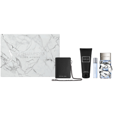 Michael Kors Pour Homme Gift Set 100ml Eau de Parfum + 100ml Shower Gel + 10ml Eau de Parfum + Wallet