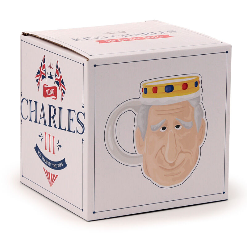 Ceramic Shaped Head Mug - King Charles III