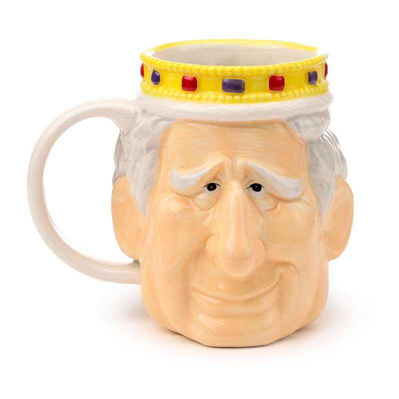 Ceramic Shaped Head Mug - King Charles III