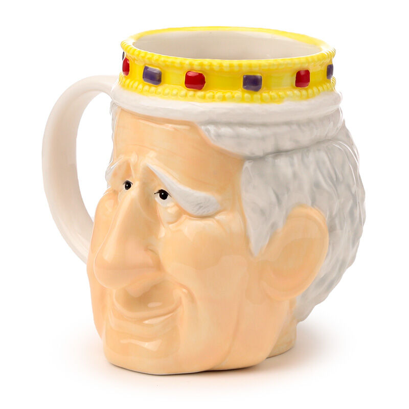 Ceramic Shaped Head Mug - King Charles III