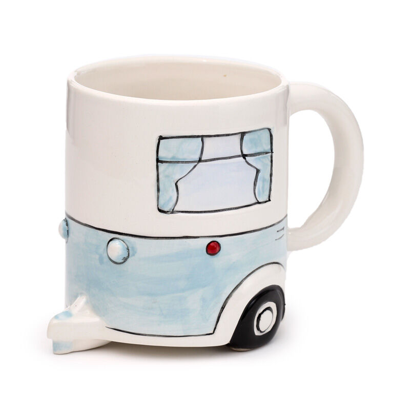 Novelty Shaped Ceramic Mug - Home Is Where You Park It Caravan