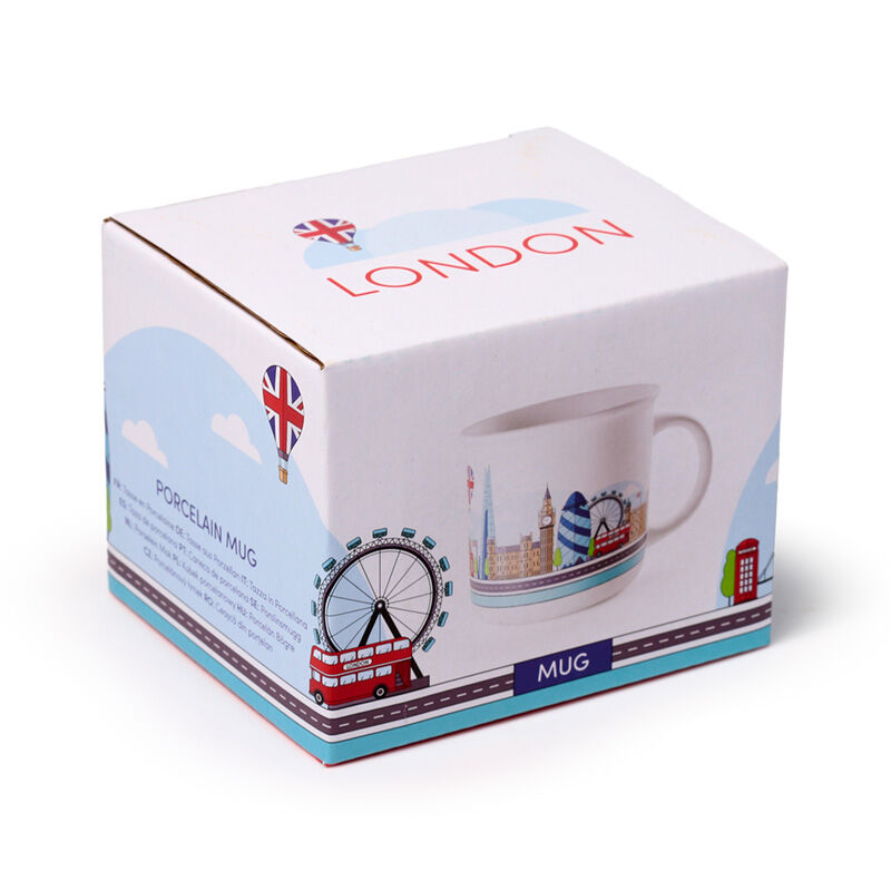Porcelain Fine Rimmed Mug - London Icons