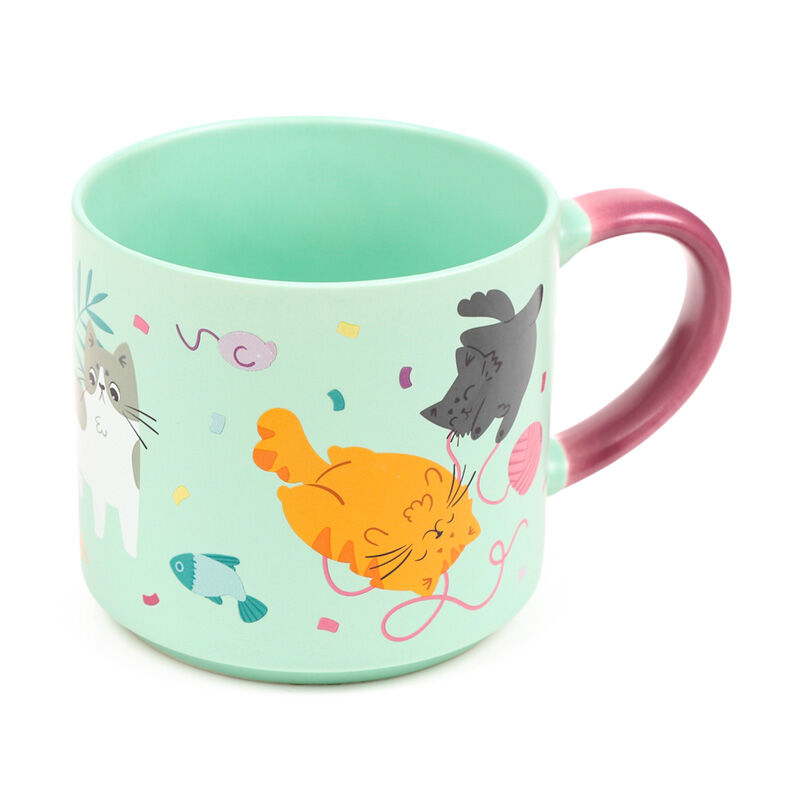 Large Porcelain Mug - Beans & Co Cat