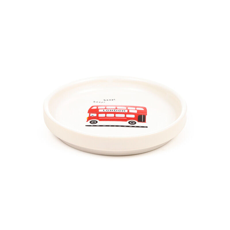 Porcelain Mug & Coaster Lid Set - London Souvenir
