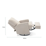 Madison Electric Recliner Nursing Chair – Teddy Ivory