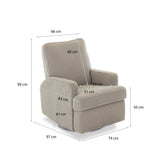 Madison Electric Recliner Nursing Chair – Teddy Truffle