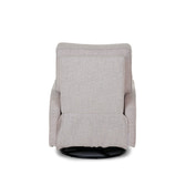 Madison Swivel Glider Recliner Nursing Chair – Oatmeal | 360° Swivel Reclining Nursery Chair