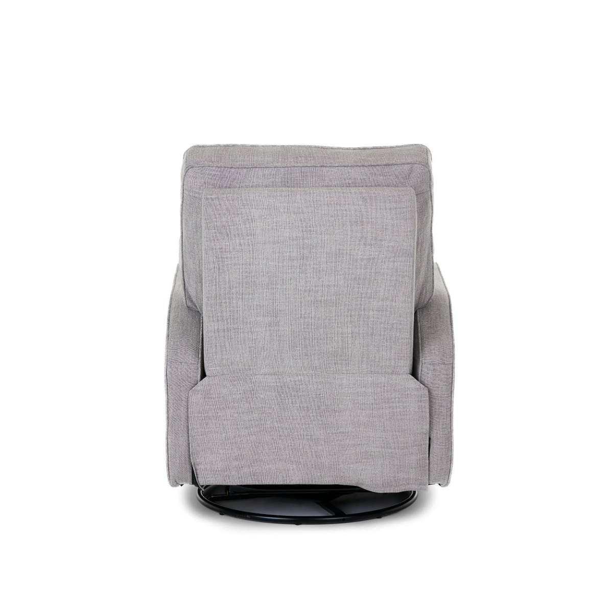 Madison Swivel Glider Recliner Nursing Chair – Pebble | 360° Swivel Reclining Nursery Chair