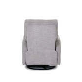 Madison Swivel Glider Recliner Nursing Chair – Pebble | 360° Swivel Reclining Nursery Chair