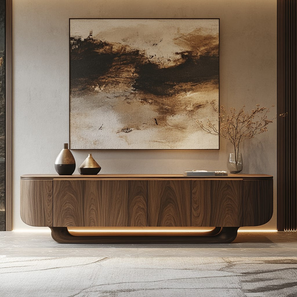 Vista TV Media Unit | Chestnut Solid Mango Wood Default Title
