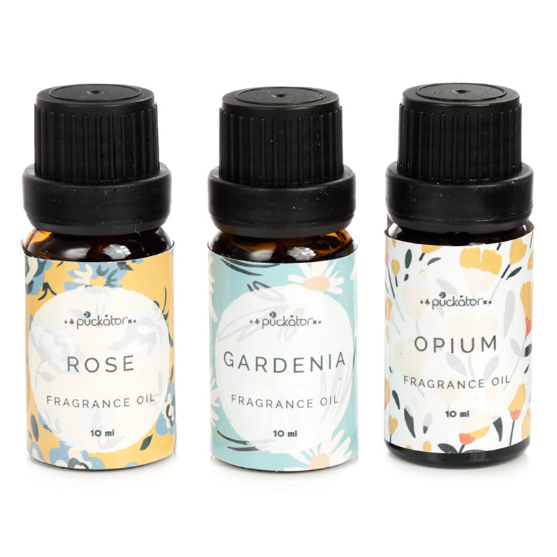 Set of 3 Fragrance Oils - Pick of the Bunch Rose, Gardenia, Opium