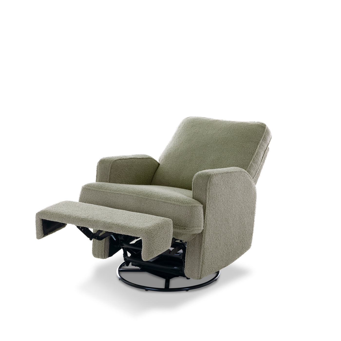 Madison Swivel Glider Recliner Nursing Chair – Teddy Olive