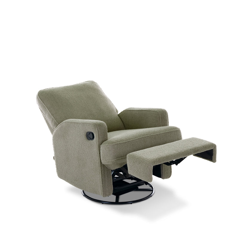 Madison Swivel Glider Recliner Nursing Chair – Teddy Olive