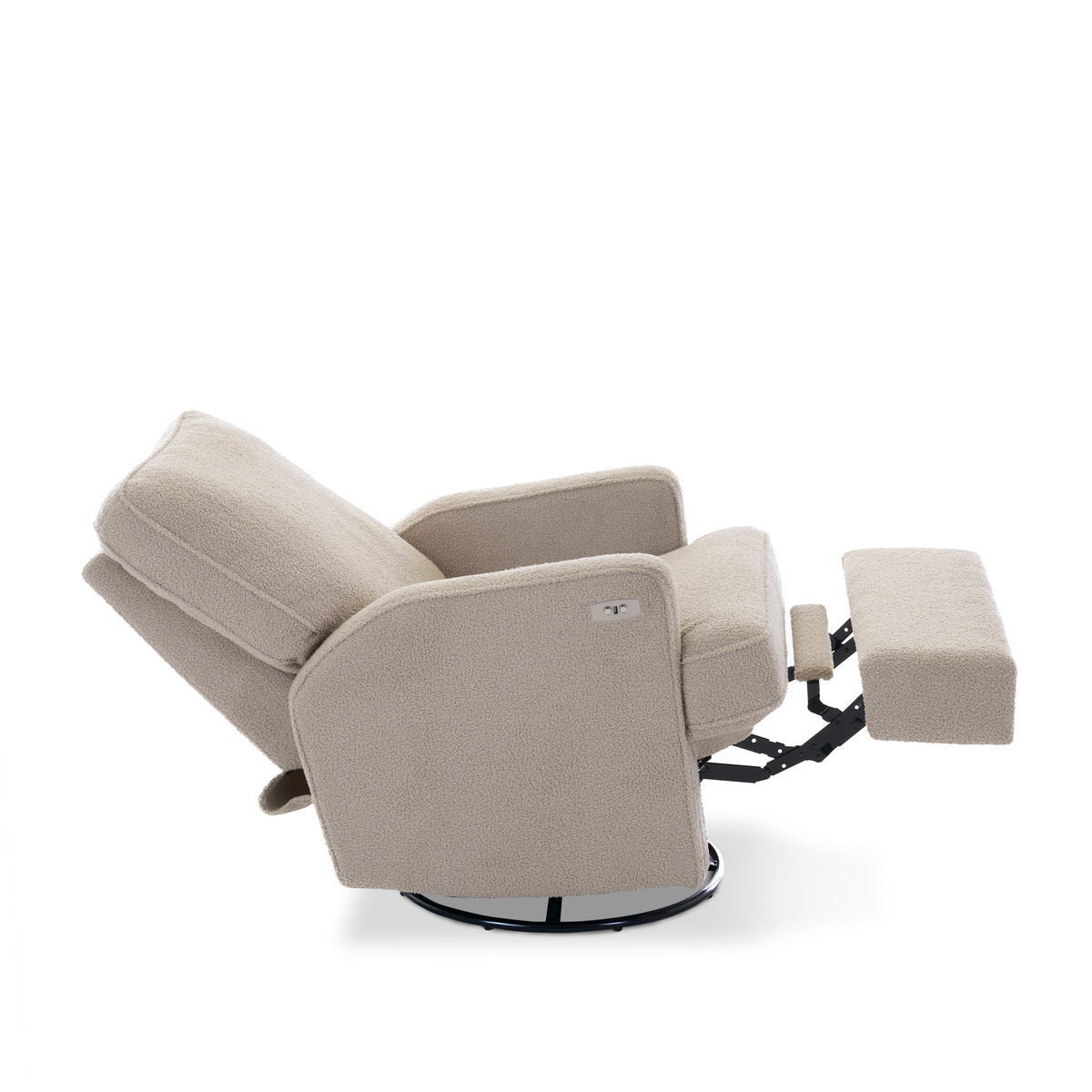 Madison Electric Recliner Nursing Chair – Teddy Truffle | Powered Glider Chair Silent Motor