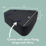 Post-Surgery Hip Abduction Wedge – Leg Separator Pillow with Velcro Straps