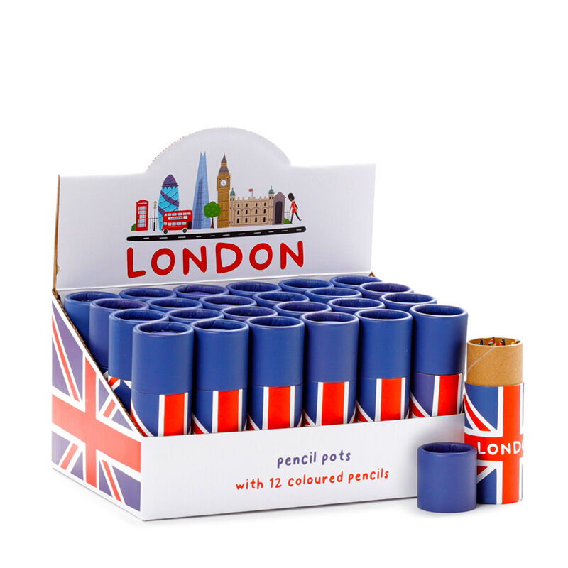 Colouring Pencil Tube - Union Jack