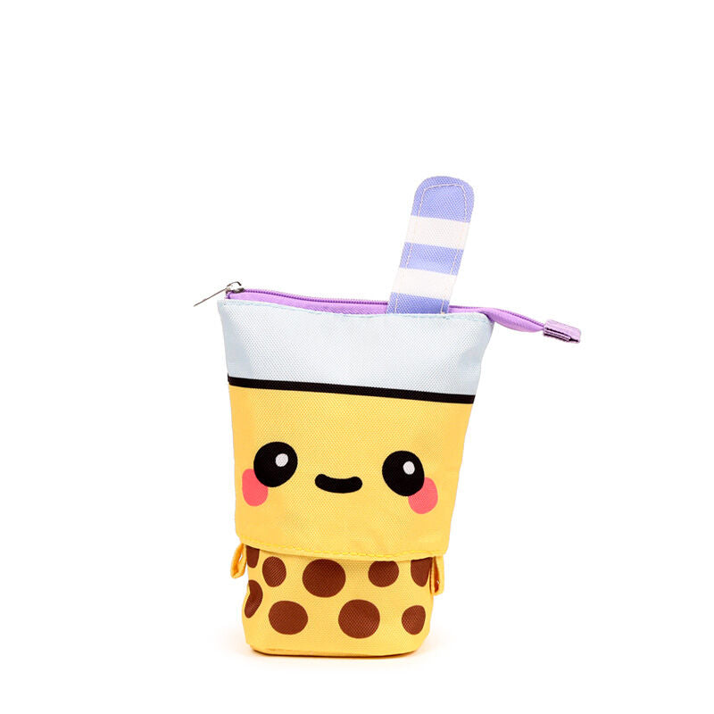 Canvas Pop Up Pencil Case - Foodiemals Boba the Bubble Tea