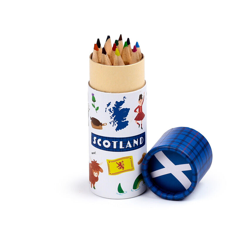 Colouring Pencil Tube - Scotland Souvenir