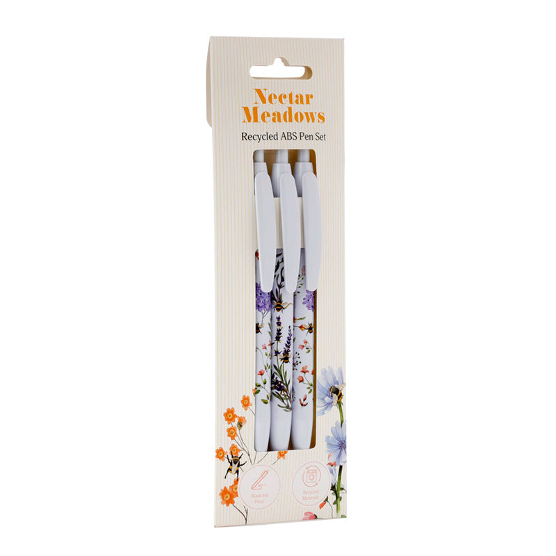 Recycled ABS 3 Piece Pen Set - Nectar Meadows