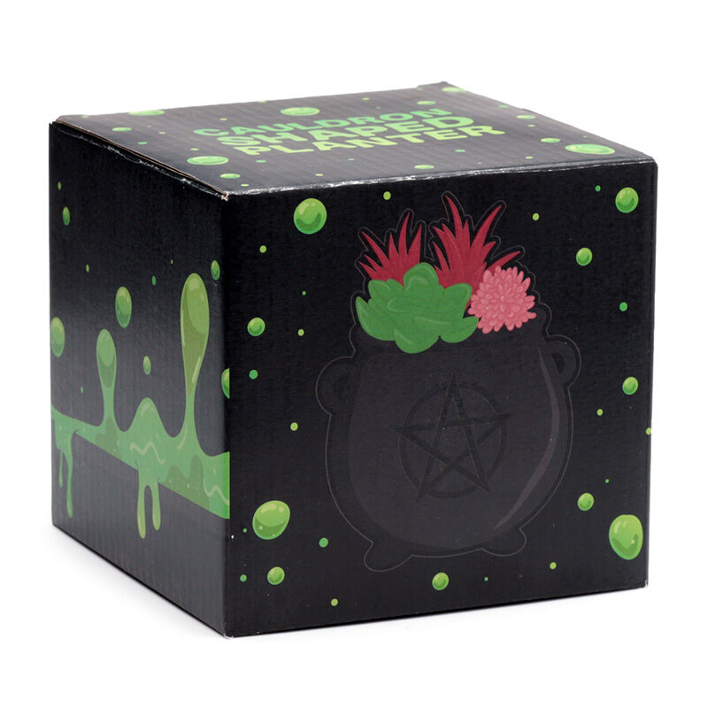 Decorative Ceramic Indoor Shaped Planter - Witches Cauldron