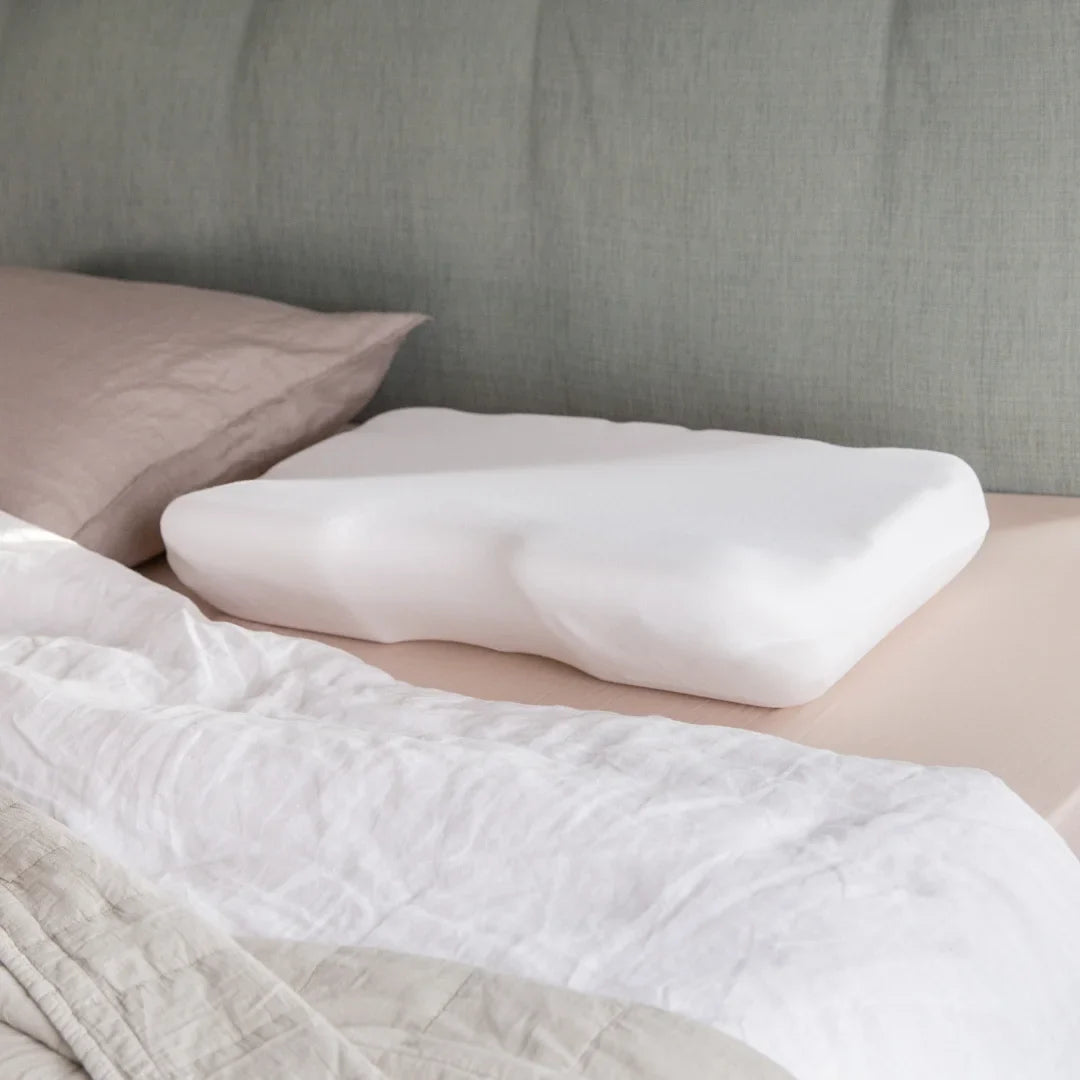 Firm Memory Foam Neck Pillow with Ear Recess