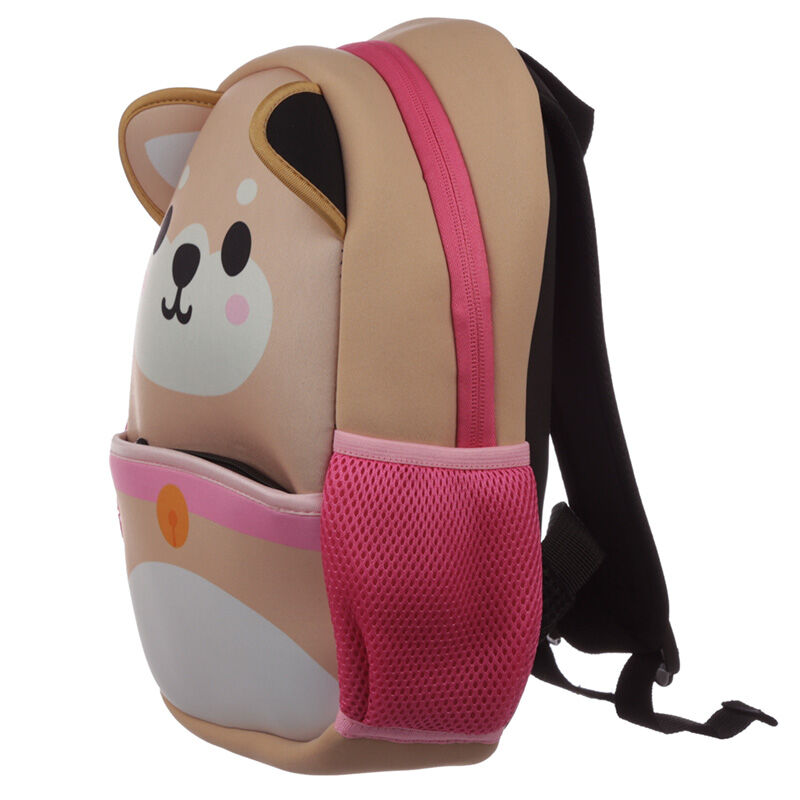 Kids School Neoprene Rucksack Backpack - Adoramals Shiba Inu Dog