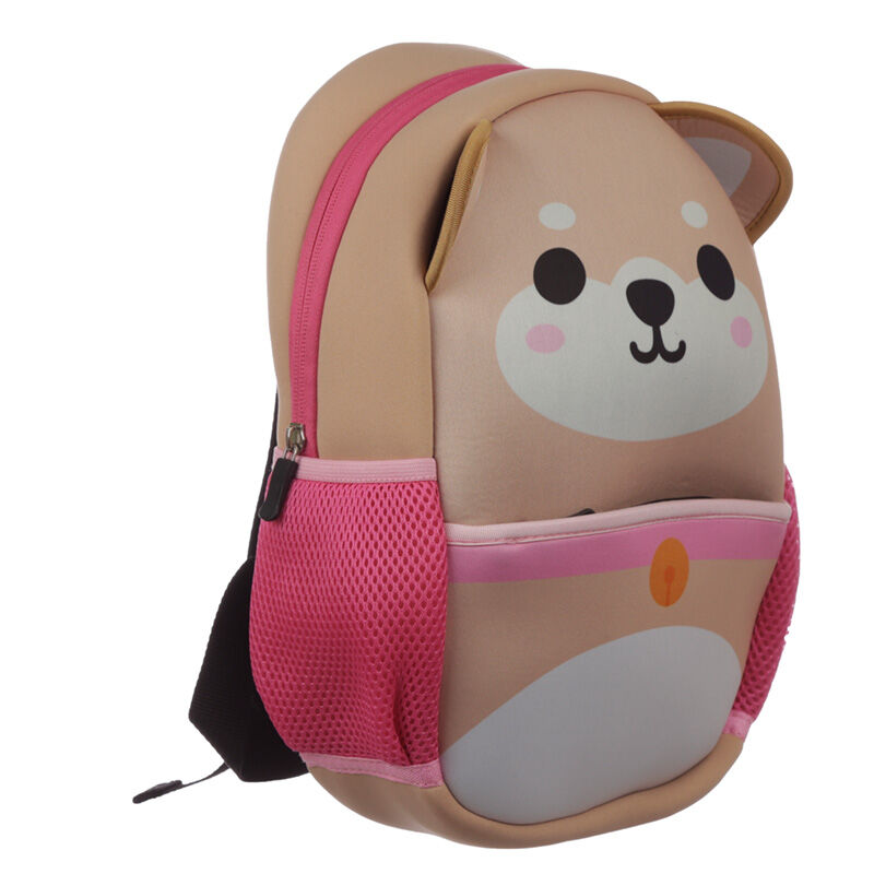 Kids School Neoprene Rucksack Backpack - Adoramals Shiba Inu Dog