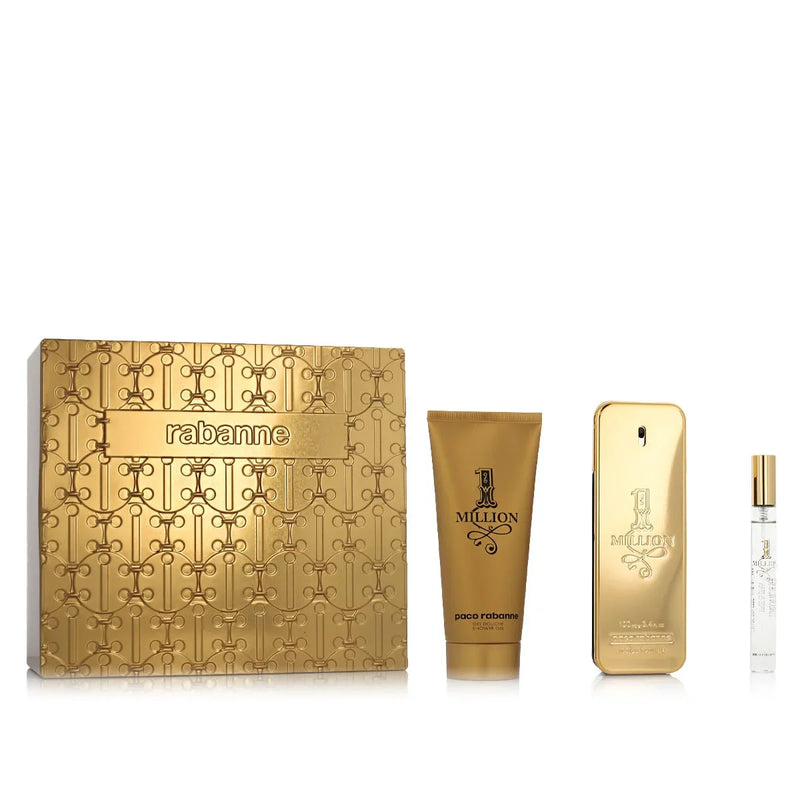Paco Rabanne 1 Million Gift Set 100ml EDT + 10ml EDT + 100ml Shower Gel