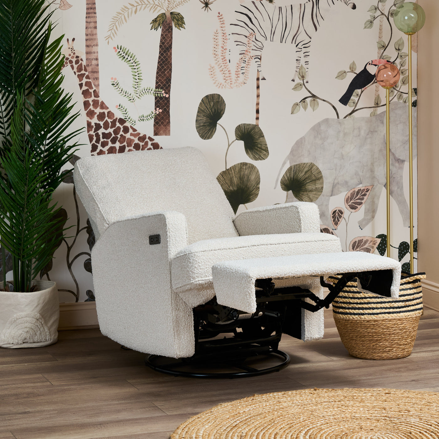 Madison Electric Recliner Nursing Chair Bouclé