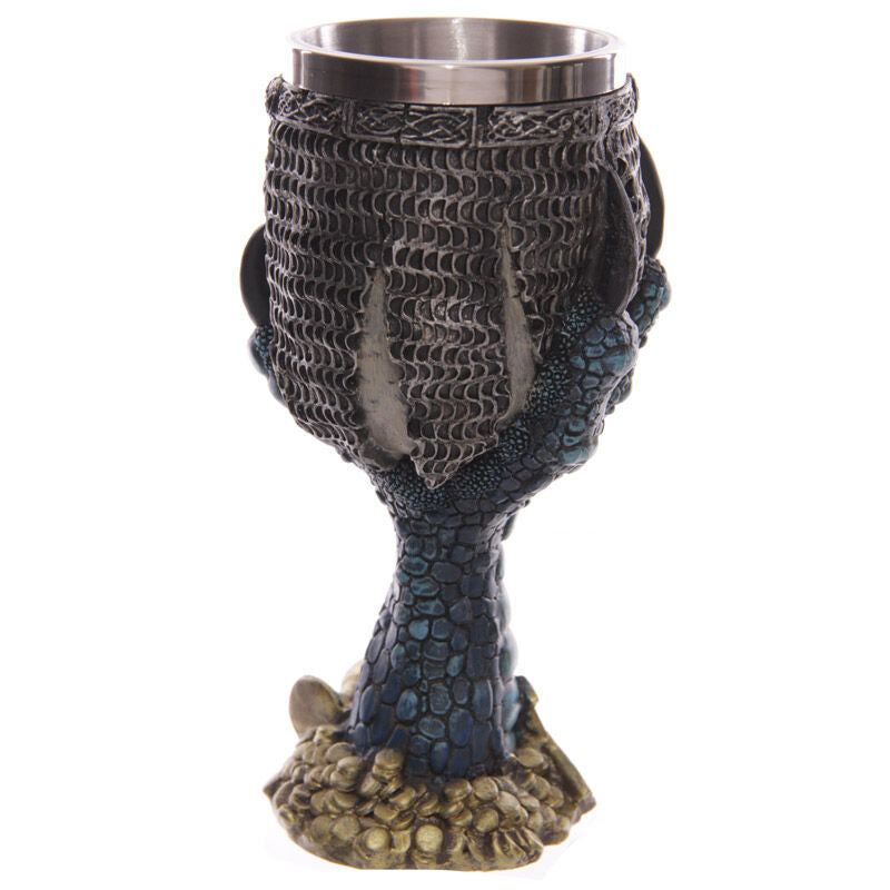 Decorative Goblet - Dragons Claw & Warrior Skull