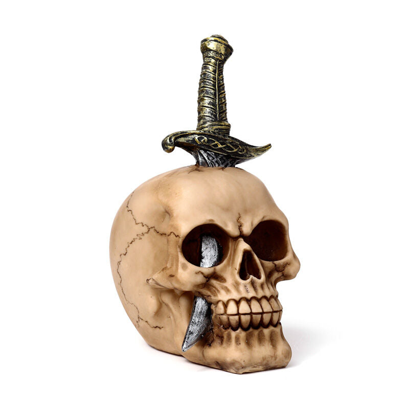 Decorative Ornament - Skull Pierced with Sword