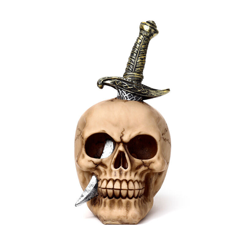 Decorative Ornament - Skull Pierced with Sword