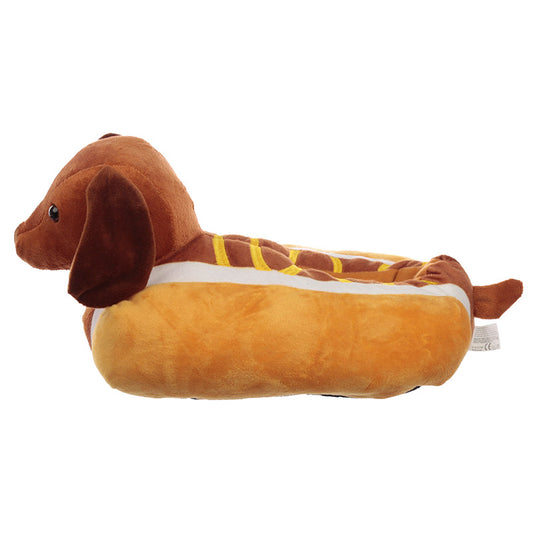 Hot Dog Fast Food Unisex One Size Pair of Plush Slippers
