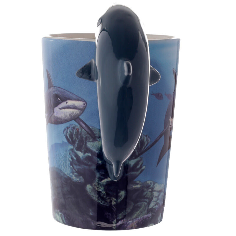 Shaped Handle Ceramic Mug - Lisa Parker Shark