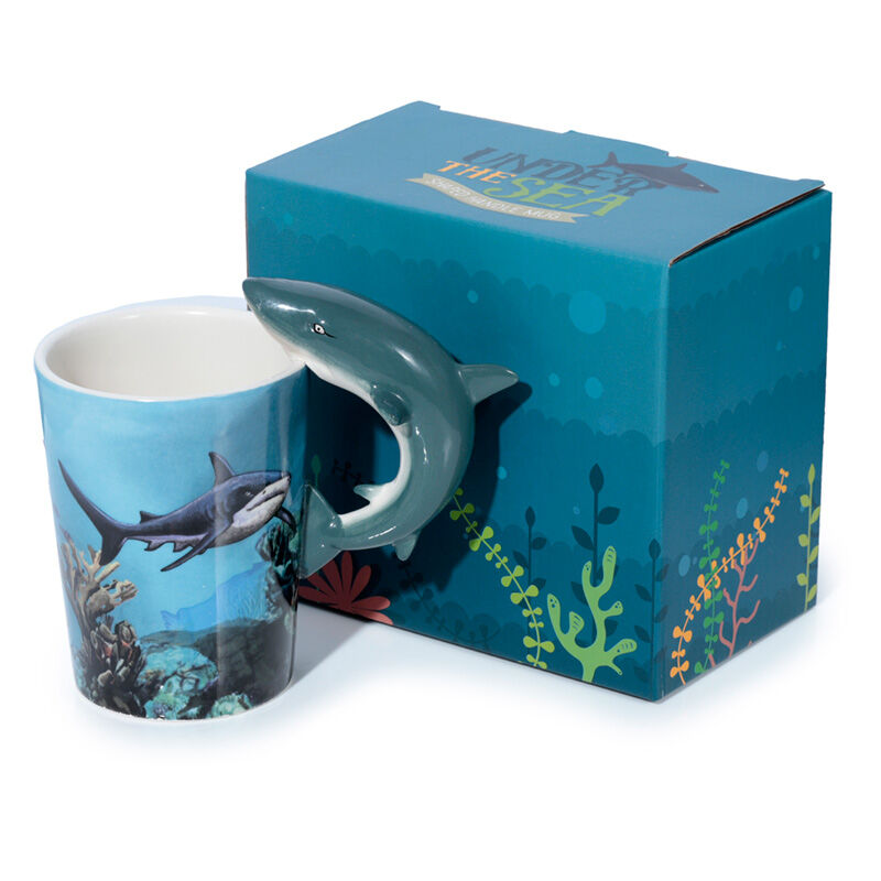 Shaped Handle Ceramic Mug - Lisa Parker Shark
