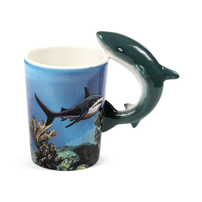 Shaped Handle Ceramic Mug - Lisa Parker Shark