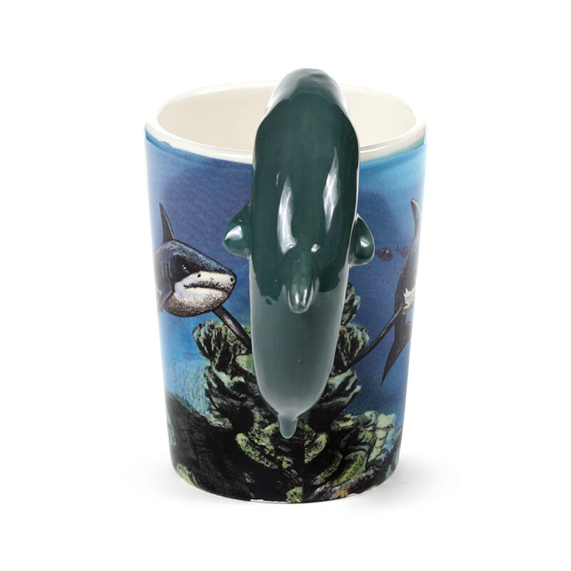 Shaped Handle Ceramic Mug - Lisa Parker Shark