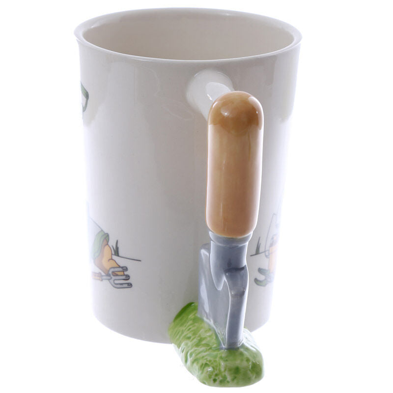 Shaped Handle Ceramic Mug - Garden Trowel